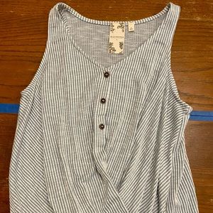 Altar’d State - Blue Pepper Striped Tank